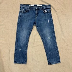 Anthropologie Pilcro and the Letterpress Denim Jeans Slim Boyfriend 32 Petite